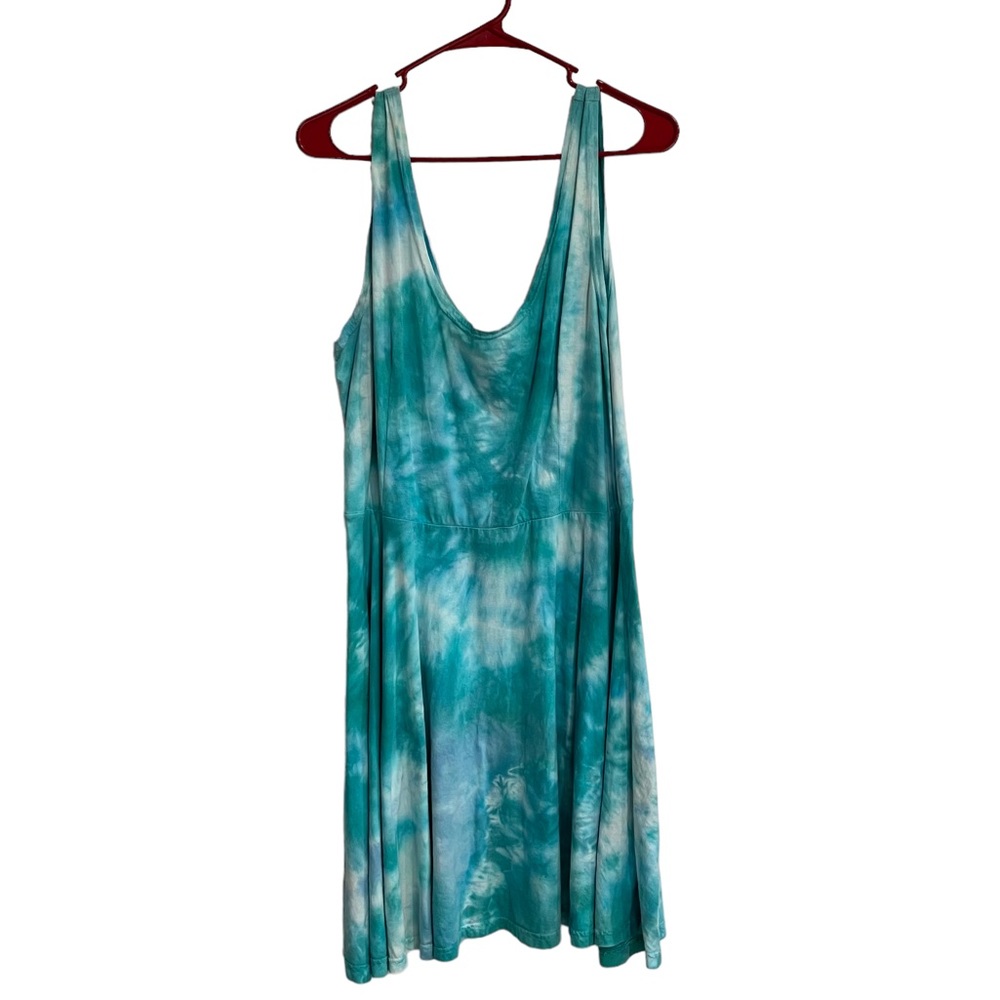 Dharma Trading Co Tie Dye Tunic Mini Dress Cover Up Size L 100% cotton Jersey